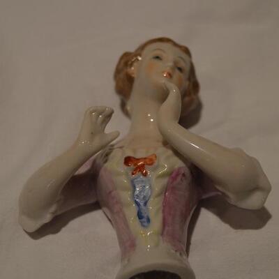 Highly Collectible Antique Porcelain Doll Half