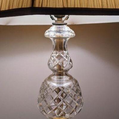 Vintage Crystal Waterford table lamp