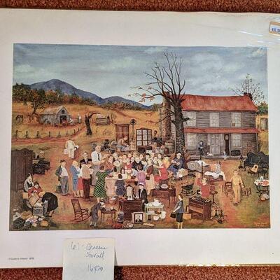 Queena Stovall Country Auction Sale unopened print 16
