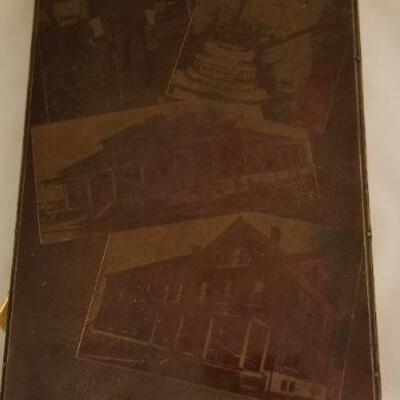 Vintage Copper Plate Print Wood Block Photo Negative