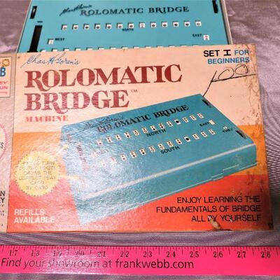 Vintage Rolomatic Bridge Machine GAME 1969 MILTON BRADLEY SET 1 USA Chas Goren