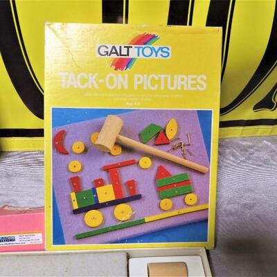 VINTAGE GALT GAME ENGLAND TACK-ON Building Pictures GALT TOYS for KIDS