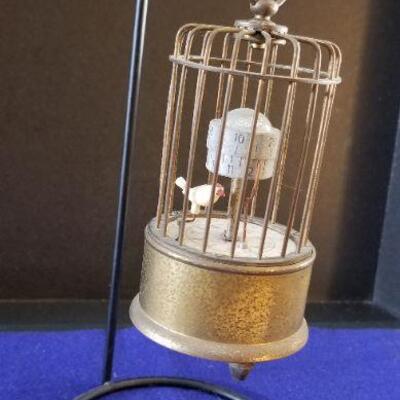 J.Kaiser Mechanical Bird Cage Clock