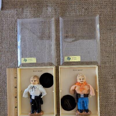 Ceramic Gunslinger Figurines & Western toy sets
