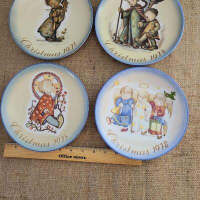 4 Hummel Christmas Plates
