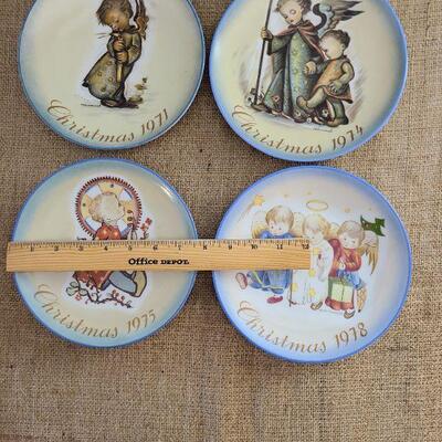 4 Hummel Christmas Plates