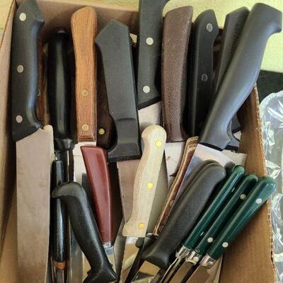 Random Assorted Kitchen Knives