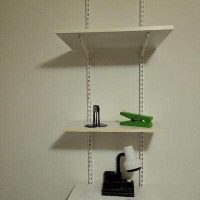 3 Shelf Adjustable Hanging wall unit w/accessories