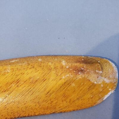 Lot 74: Hand Painted Wooden Boomerang