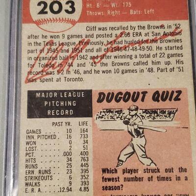 Lot 89: St. Louis Browns - Cliff Fannin Baseball Card