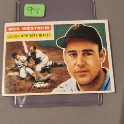 Lot 97: New York Giants - Wes Westrum Baseball Card