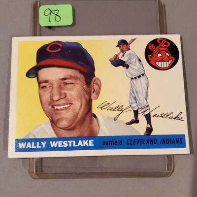 Lot 98: Cleveland Indians - Wally Westlake  Baseball Cards
