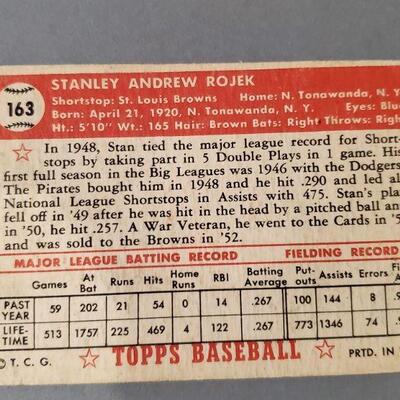 Lot 102:  St. Louis Browns  - Stan Rojek Baseball Card