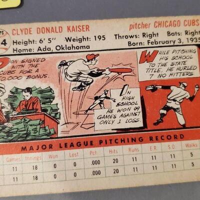 Lot 105: Chicago Cubs - Don Kaiser Baseball Card