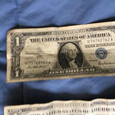 Collection of Six Vintage $1 Silver Certificate Notes