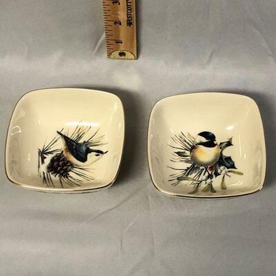Lot 7 - Two Lenox Winter Greetings Dishes