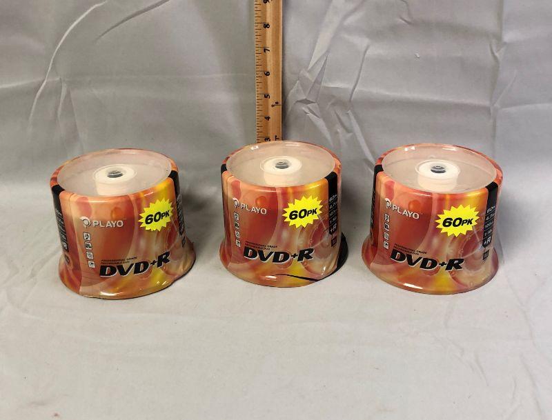 Lot 49 - 3 DVD-R Playo Disc Packages Never Opened | EstateSales.org