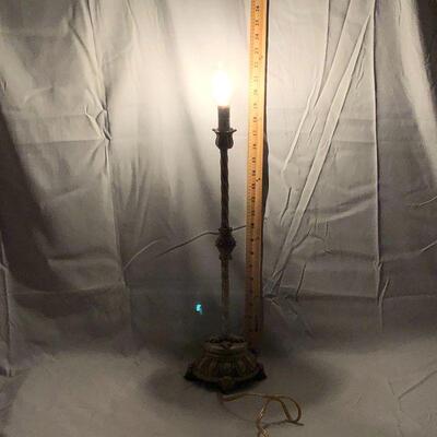 Lot 52 - Candlestick Electric Lamp with Choice of Shades