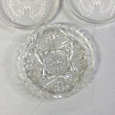 Lot 74 - (2) Sets of Glass Coasters EAPC and Butterfly