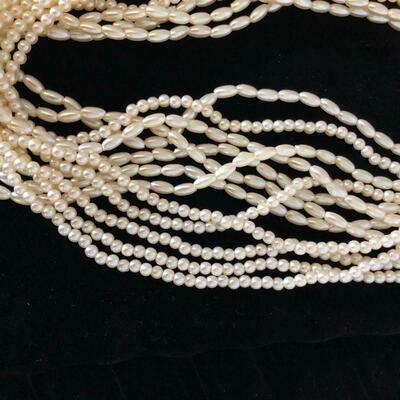 Lot 82 - (4) Faux Seed Pearl Necklaces
