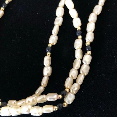 Lot 82 - (4) Faux Seed Pearl Necklaces