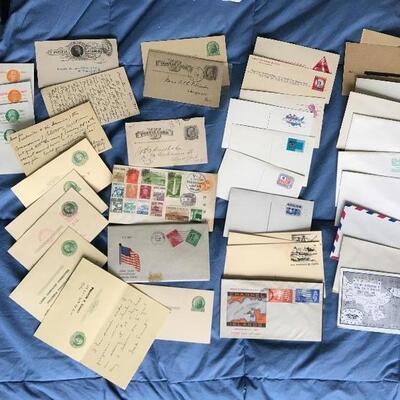 Vintage Postcard and First Day Issue Stamp Lot of 50+ Items