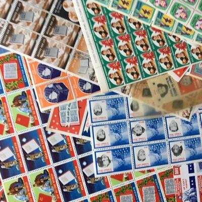 Vintage Collection of Mid Century Annual Seal Stamps Lot #2 of 30+ Sheets