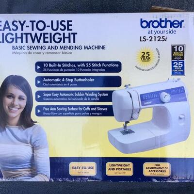 BROTHER LS-2125i Lightweight Sewing and Mending Machine with Box and Manuals