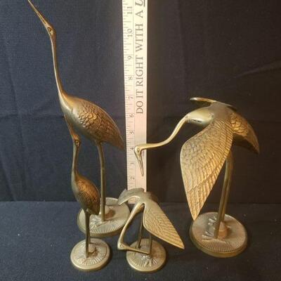 Vintage Leonard Brass Herons