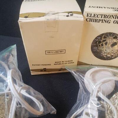 Vintage Electronic Chirping Ornaments 