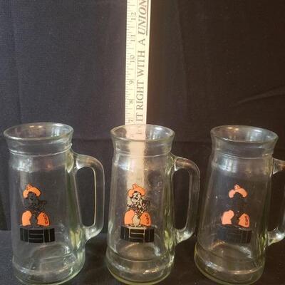 OSU Cowboys Tall Glass Beer Stein