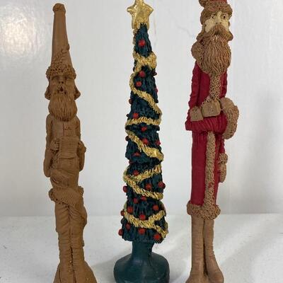 Vintage Resin Old World Santa Claus Unpainted / Painted Craft Pecan Resin 