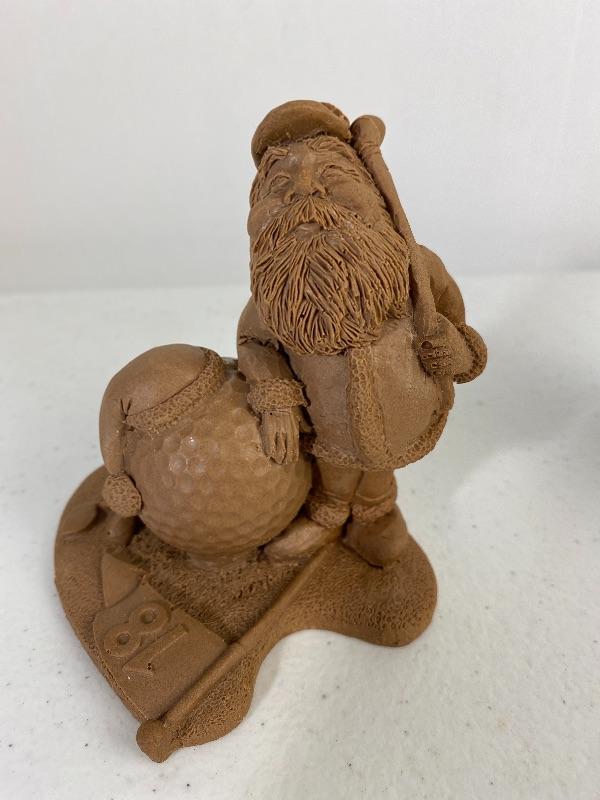 unpainted pecan resin figurines
