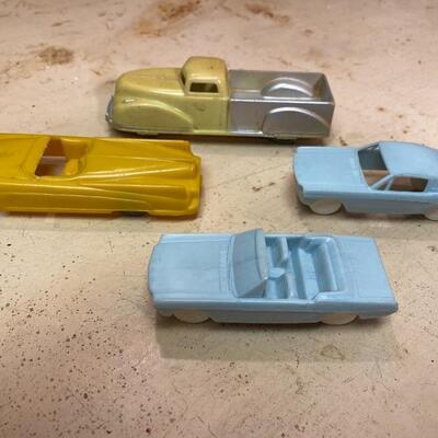 Vintage Plastic Toys F. and F. A. Renewal Product Superior Doll Furniture Train Mustang Truck