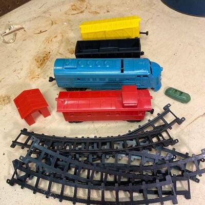 Vintage Plastic Toys F. and F. A. Renewal Product Superior Doll Furniture Train Mustang Truck