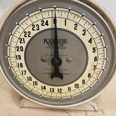 Vintage Hanson Model 2000 25 lb. scale 