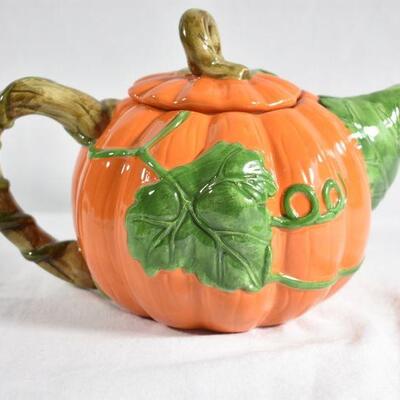 Autumn Pumpkin Teapot 