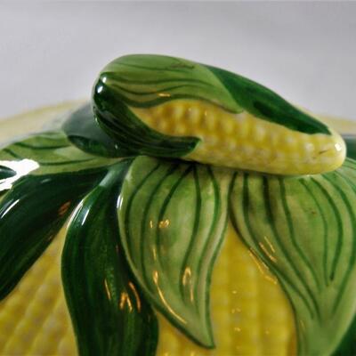 Corn Field Handpainted Lidded Baking Dish 