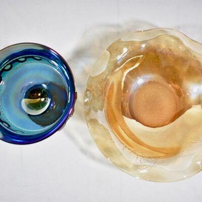 Iridized Carnival Glass Assortment