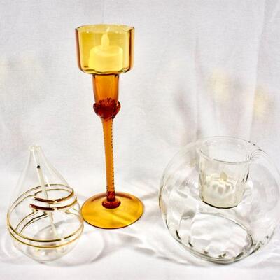Glass Lamp & Votive Assortment