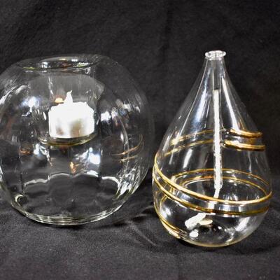 Glass Lamp & Votive Assortment