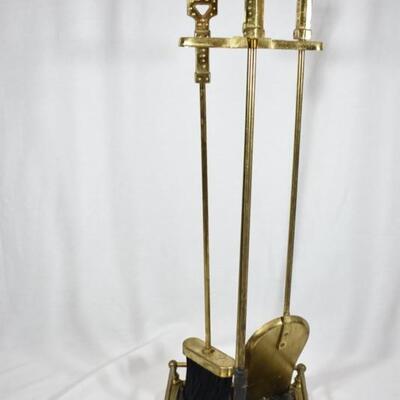 Brass Fire Place Set