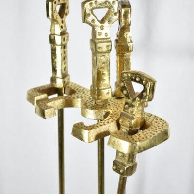 Brass Fire Place Set