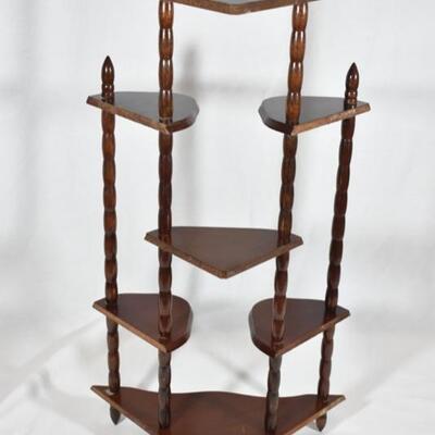 Vintage Mid Century Corner Shelf