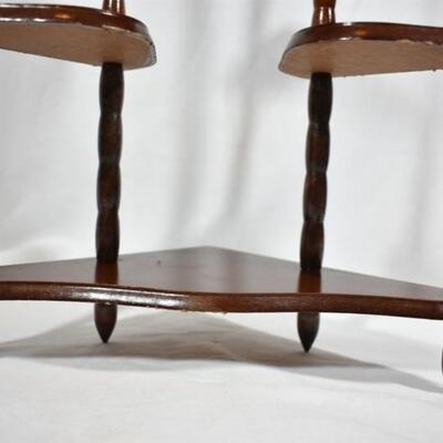 Vintage Mid Century Corner Shelf