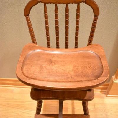 Doll high chair and cradle