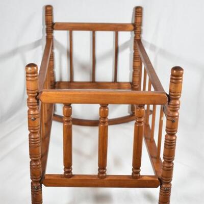 Doll high chair and cradle