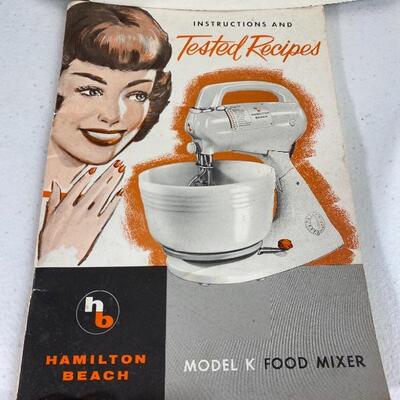 Vintage Hamilton Beach Model K Mixer Complete 