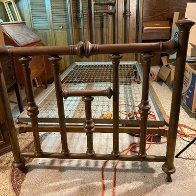 Antique Twin Size Brass Bed
