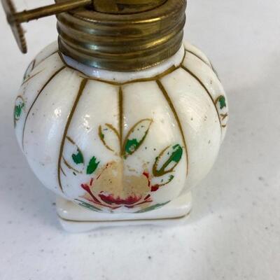 Vintage Hong Kong Milk Glass Miniature Lantern